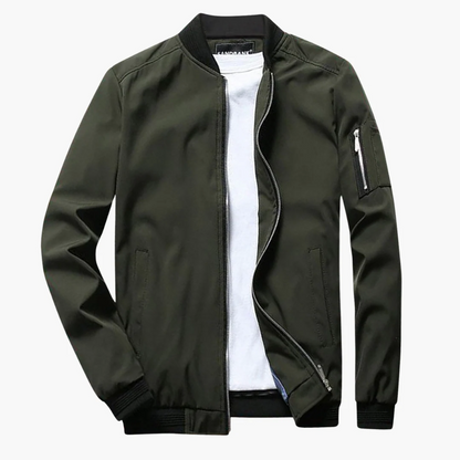 Classic Fit Mens Jacket with Zip Pocket