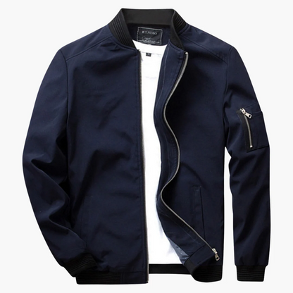 Classic Fit Mens Jacket with Zip Pocket