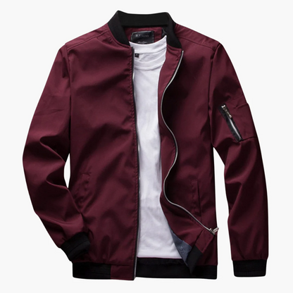 Classic Fit Mens Jacket with Zip Pocket