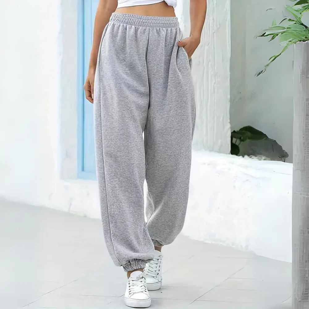 Comfortable Women's Jogger Pants with Elastic Waistband - Nocini