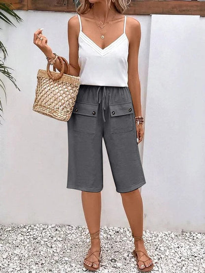 Comfy Women's Elastic Waist Casual Pants
