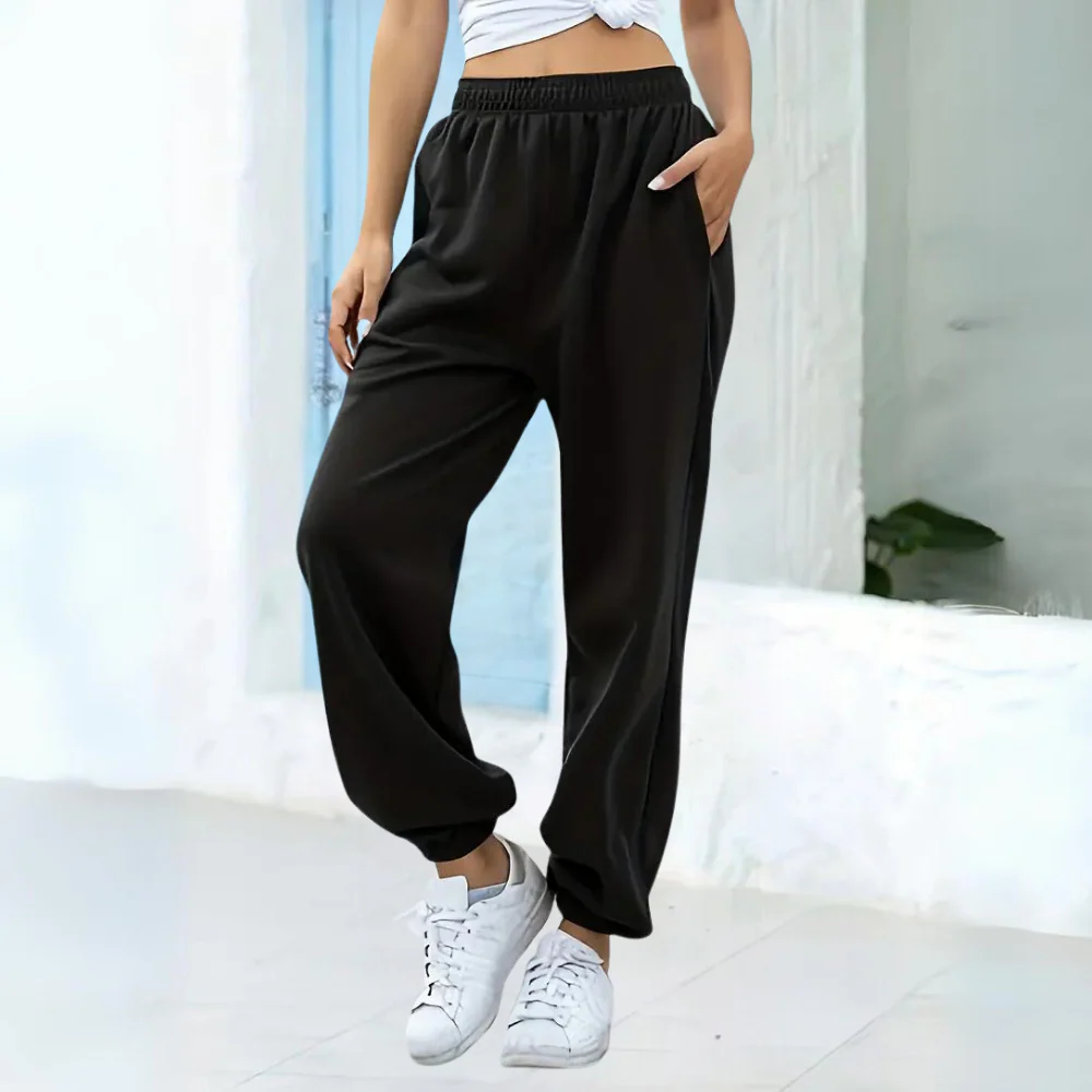 Comfortable Women's Jogger Pants with Elastic Waistband