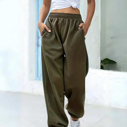 Comfortable Women's Jogger Pants with Elastic Waistband
