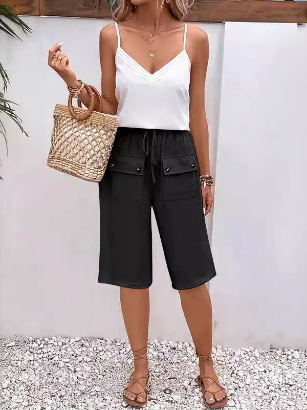 Comfy Women's Elastic Waist Casual Pants
