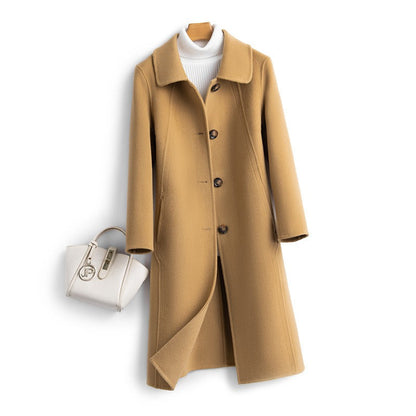 Classic Mid-Length Button Coat