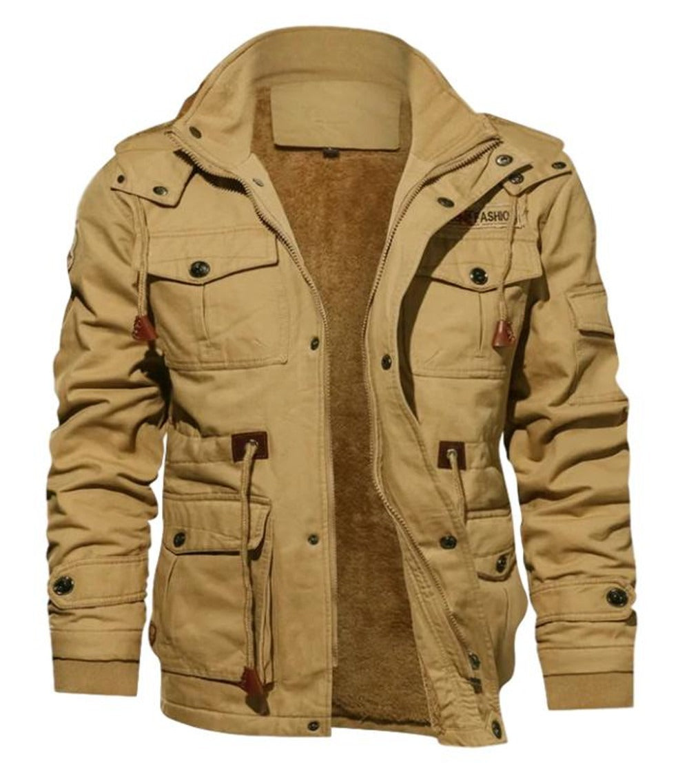 Warm Water Resistant Mens Parka Coat