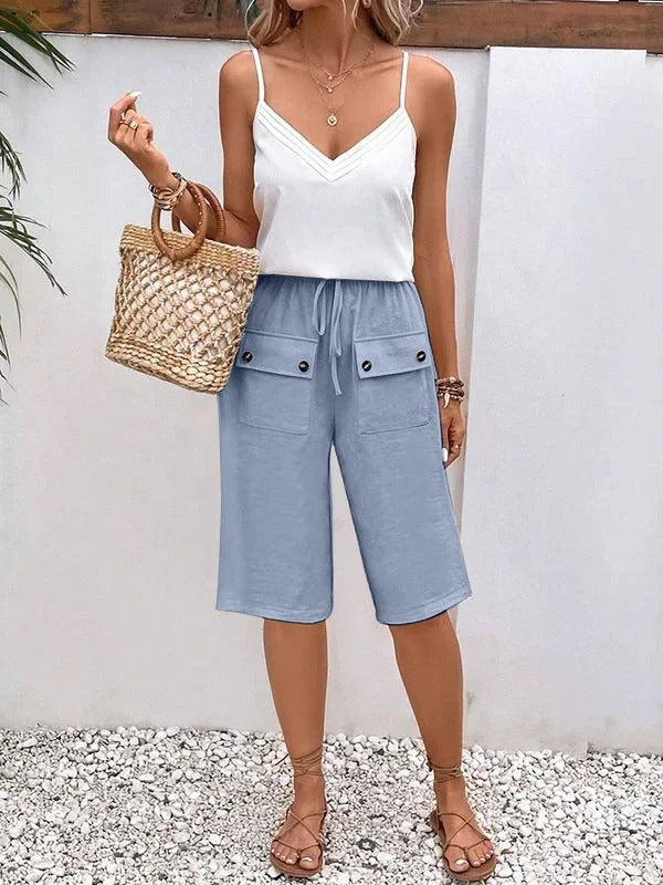 Comfy Women's Elastic Waist Casual Pants