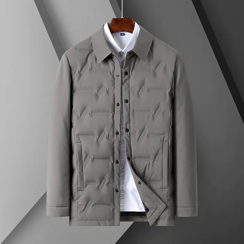 Slim Fit Men's Quilted Down Coat