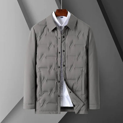 Slim Fit Men's Quilted Down Coat