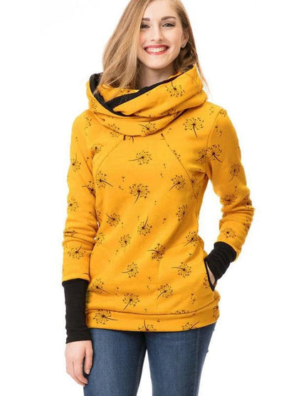 Comfortable Women's Floral Nursing Sweatshirt