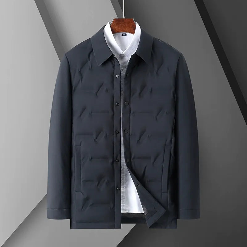 Slim Fit Men's Quilted Down Coat