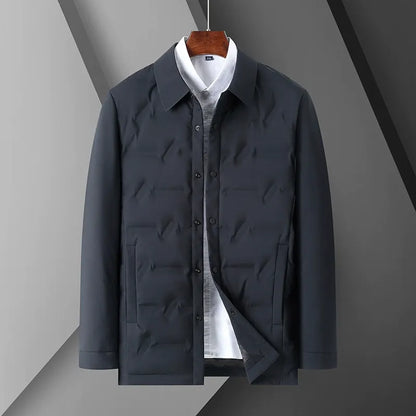 Slim Fit Men's Quilted Down Coat