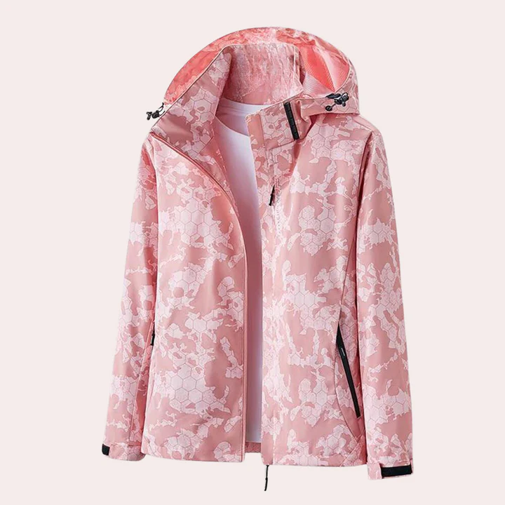 Slim Fit Women's Zip Jacket with Hood - Nocini