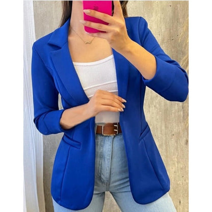 Slim Fit Women's Blazer with Classic Pockets