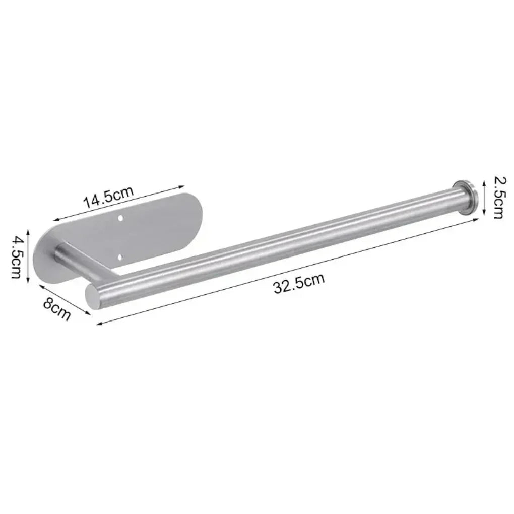 Sleek Chrome Bathroom Tissue Holder - Olytrend
