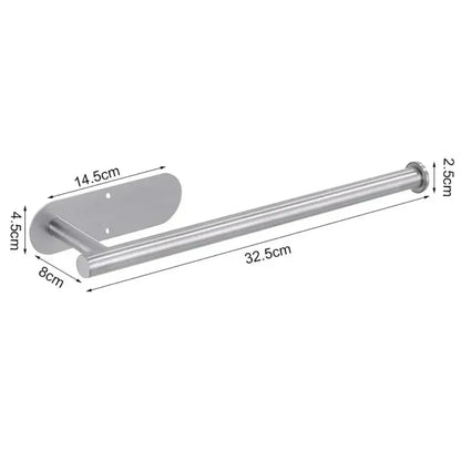 Sleek Chrome Bathroom Tissue Holder - Olytrend