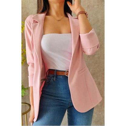 Slim Fit Women's Blazer with Classic Pockets