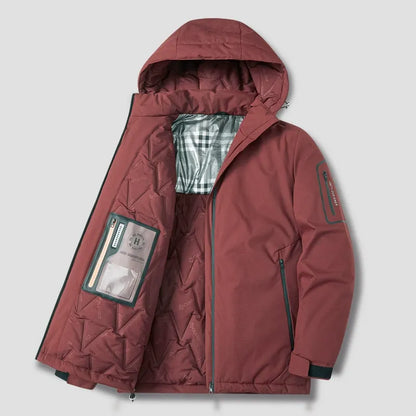 Comfortable Hooded Mens Parka Jacket