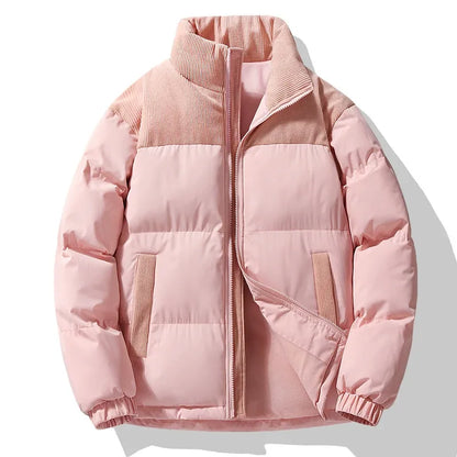 Men's Puffy Coat Oversized Quilted Zip Up Jacket
