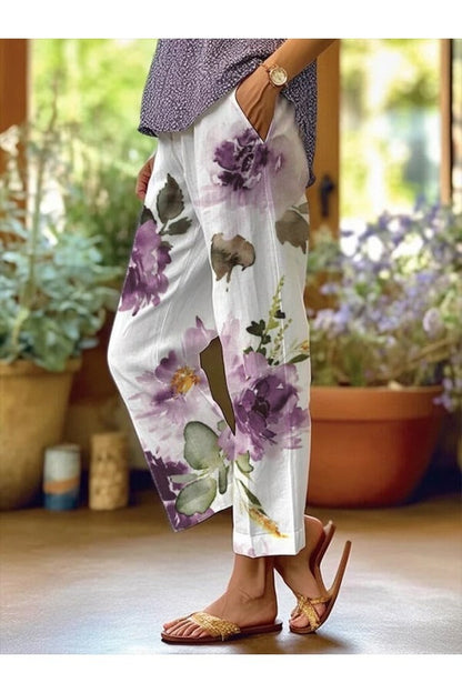 Comfortable Women's Full Length Pants with Pockets - Nocini