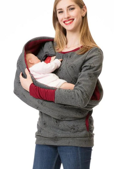 Comfortable Women's Floral Nursing Sweatshirt