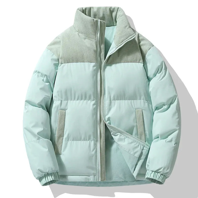 Men's Puffy Coat Oversized Quilted Zip Up Jacket