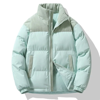 Men's Puffy Coat Oversized Quilted Zip Up Jacket
