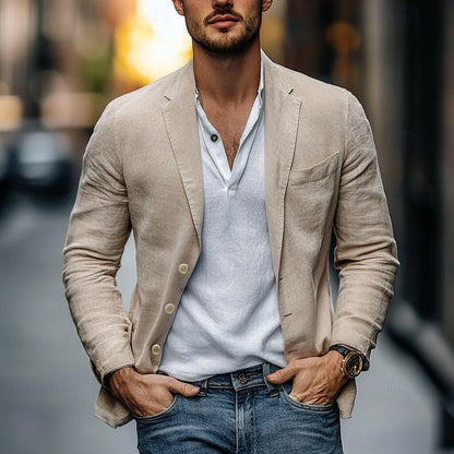 Lightweight Classic Fit Summer Jacket for Men