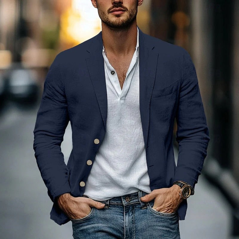 Lightweight Classic Fit Summer Jacket for Men