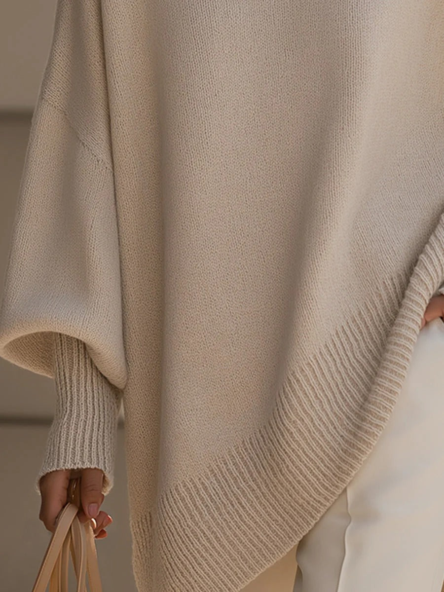 Cozy Large Knit Wrap Poncho