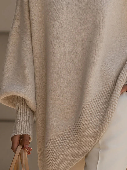 Cozy Large Knit Wrap Poncho
