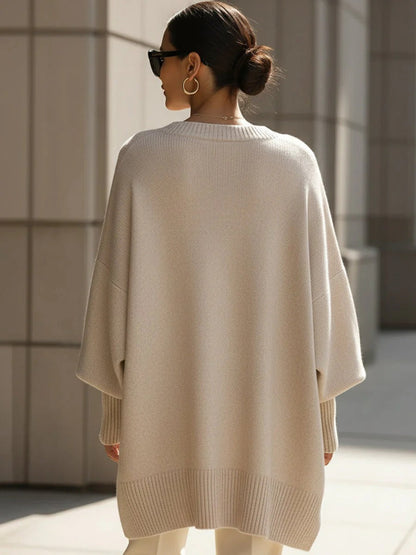 Cozy Large Knit Wrap Poncho