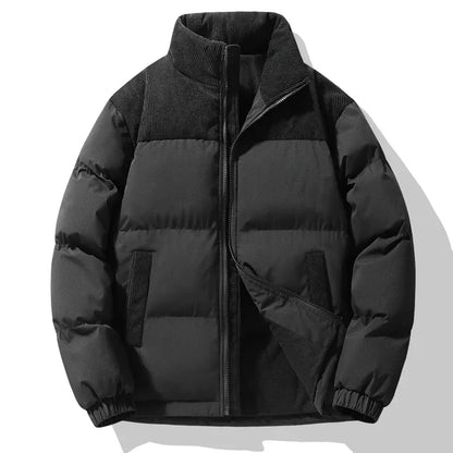 Men's Puffy Coat Oversized Quilted Zip Up Jacket