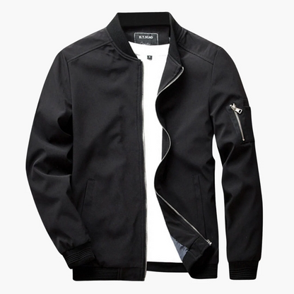 Classic Fit Mens Jacket with Zip Pocket - Nocini
