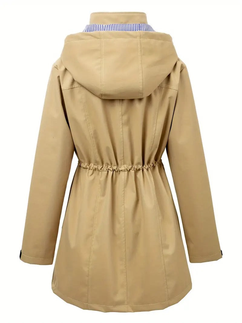 Ladies Stylish Waterproof Hooded Jacket