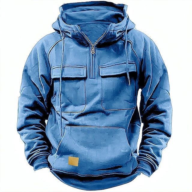Comfortable Mens Fleece Hoodie with Zip