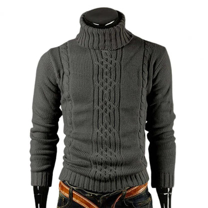 Warm Merino Wool Crew Neck Sweater for Men