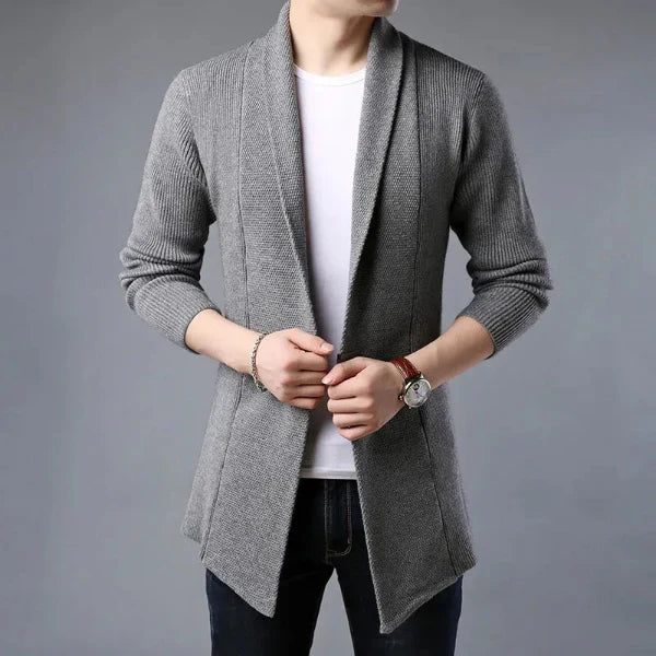 Warm Crew Neck Wool Cardigan Sweater