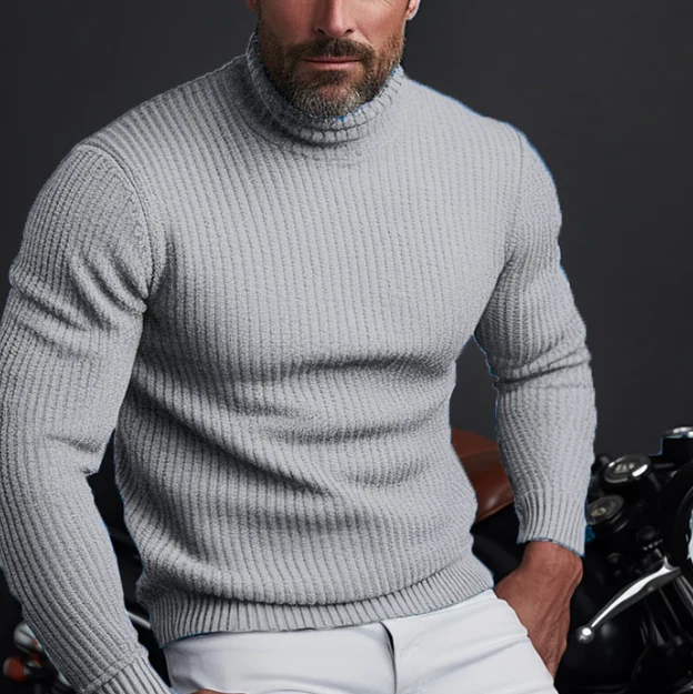 Men's Fine Wool Crew Neck Sweater