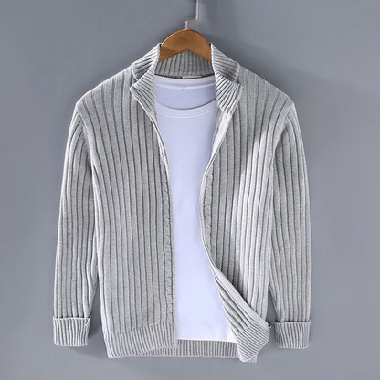 Men's Slim Knit Zip Cardigan