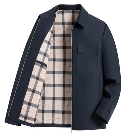 Slim Fit Men's Zipper Jacket with Pockets