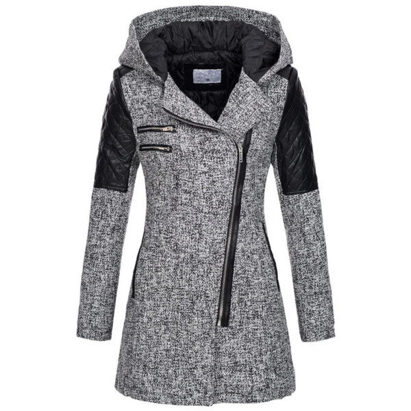 Ladies Tailored Hooded Winter Coat - Nocini