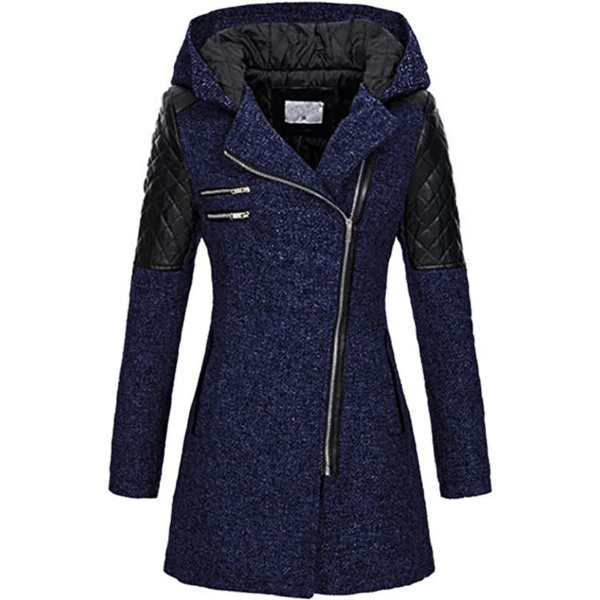 Slim Fit Womens Quilted Parka Jacket with Hood