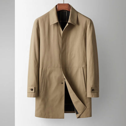 Waterproof Long Classic Trench Coat - Nocini