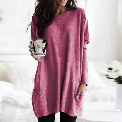 Comfy Women's Sweater Tunic with Pockets - Nocini