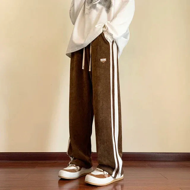 Men's Relaxed Fit Fleece Sweatpants with Elastic Waist - Nocini