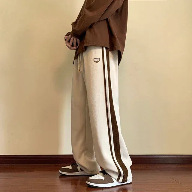 Men's Relaxed Fit Fleece Sweatpants with Elastic Waist