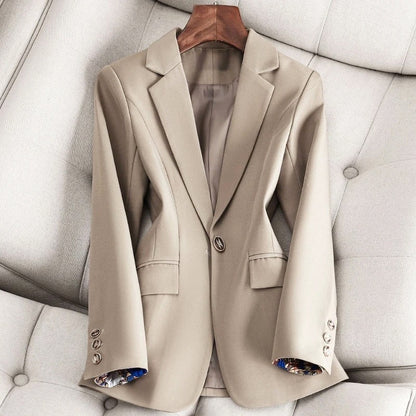 Tailored Fit Blazer with Shawl Collar and Pocket Details