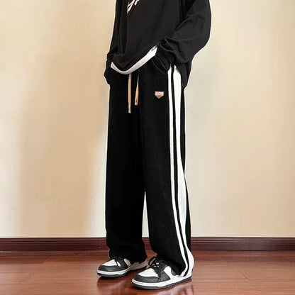 Men's Relaxed Fit Fleece Sweatpants with Elastic Waist