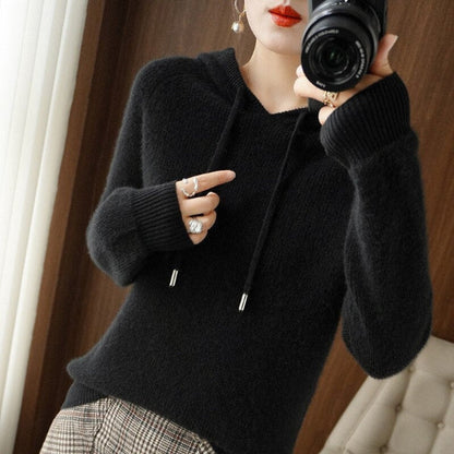 Cozy Women's Hoodie Sweater Soft Long Sleeve